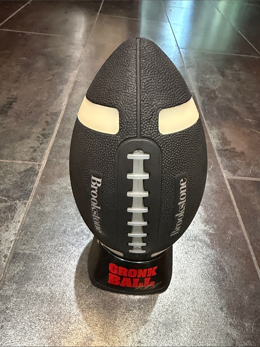 Brookstone Black Gronk Ball LED Football speaker